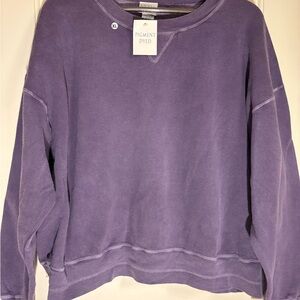 Women’s XL Moda International made for Victoria Secret Purple Sweatshirt NEW